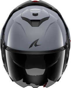 Casca moto SHARK OXO Dark Shadow Gun Silver S05, S, cu viziera anti-zgarieturi - Img 5