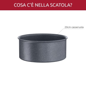 Caserola Lagostina Ingenio Mineralis Green 20 cm, aluminiu reciclat, antiaderenta - Img 3