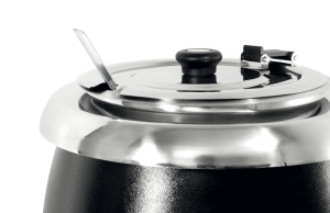 Caserola pentru supa HENDI 8L, 435W, inox, negru - Img 2