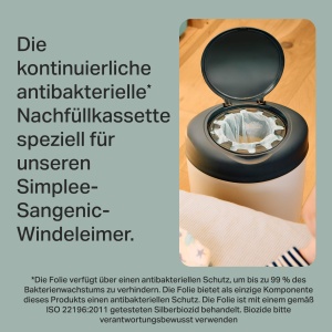 Casete de reumplere Tommee Tippee pentru galeti de scutece Simplee Sangenic, protectie antibacteriana, pachet de 6 - Img 3