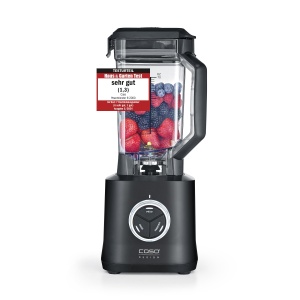 CASO PowerBlender B 2000 - Blender profesional, rezultat test: foarte bun, 30.000 rpm, vasul blender Tritan rezistent la spargere, fara BPA, sistem de lame 8 pliuri cu acoperire din titan, negru - Img 1