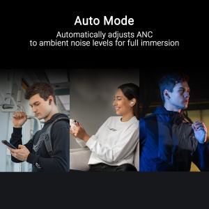 Casti audio ASUS ROG Cetra True Wireless SpeedNova Alb RGB, ANC, 46 ore autonomie - Img 6
