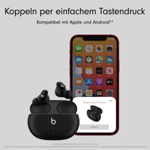 Casti audio Beats Studio Buds, Bluetooth, Noise-Cancelling, Negru - Img 5