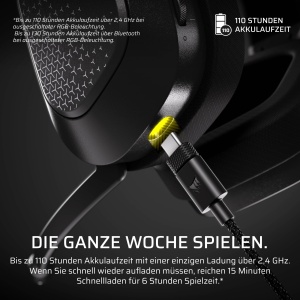 Casti audio Corsair HS80 v2 MAX Wireless Microfon de calitate, Dolby Atmos, 65 ore autonomie - Img 6