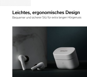 Casti audio Denon AH-C630W, Bluetooth, 18 ore autonomie, alba - Img 5