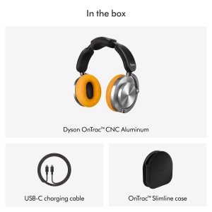 Casti audio Dyson OnTrac cu anulare activa a zgomotului, 55 ore autonomie, GalbenAluminiu - Img 6
