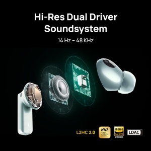 Casti audio HUAWEI FreeBuds Pro 3, ANC Inteligent, 31 ore autonomie, Alb - Img 2