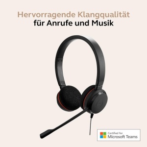 Casti audio Jabra Evolve 20 - Stereo, USB-CA, Negru - Img 3