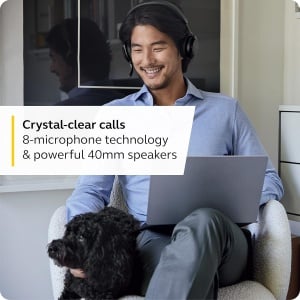 Casti audio Jabra Evolve2 75, wireless, cu 8 microfoane, ANC - Img 3