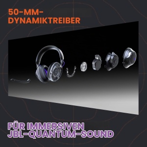 Casti audio JBL Quantum 520, wireless, 50mm, negru - Img 4