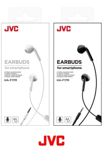 Casti audio JVC HAF17MW cu microfon si telecomanda, alb - Img 7