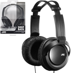 Casti audio JVC HARX330, 40 mm, rotative, negru