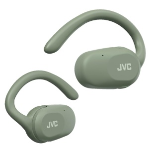 Casti audio JVC NEARPHONES HA-NP40T-G, True Wireless, 26 ore autonomie, IPX4, Verde