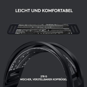 Casti audio Logitech G G733, wireless, LIGHTSYNC RGB, negru - Img 2