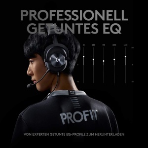 Casti audio Logitech G, Negru, cu microfon detasabil, surround sound - Img 9