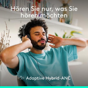 Casti audio Logitech Zone Wired 2 cu anulare activa a zgomotului, USB-C, design confortabil - Img 2