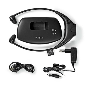 Casti audio Nedis HPRF010BK In-Ear, 35 m raza, 200 mAh, negru - Img 2