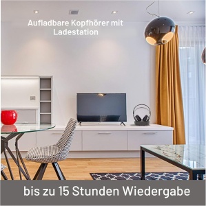 Casti audio NEDIS RF, max. 11 ore autonomie, raza de 100 m, negrusilver - Img 6