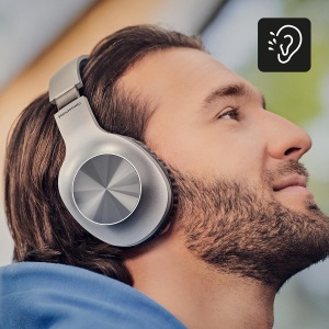 Casti audio Panasonic RB-HX220BDES cu Bluetooth, Extra Bass, 23 ore autonomie, Argintii - Img 5