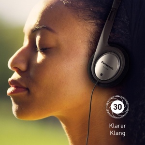 Casti audio Panasonic RP-HT030E-S, usoare, pliabile, cu cablu de 1,2 m, argintii - Img 2