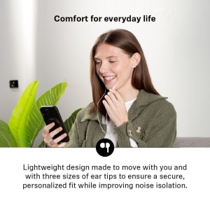 Casti audio Sennheiser CX 80U, USB-C, cu microfon, culoare Sakura - Img 6