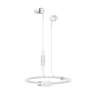 Casti audio Sennheiser CX 80U, USB-C, microfon, alb