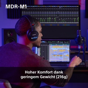 Casti audio Sony MDR-M1, sunet ultra-wideband 5Hz-80kHz, design usor, culoare neagra - Img 6