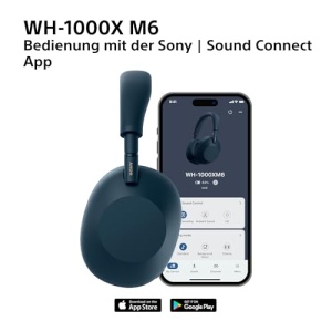 Casti audio Sony WH-1000XM6, Noise Cancelling, 30 ore autonomie, Midnight Blue - Img 12