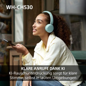 Casti audio Sony WH-CH530 Bluetooth, Negru, 55 ore autonomie, DSEE - Img 7