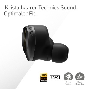 Casti audio Technics EAH-AZ80E-K cu anulare zgomot, sunet superior, negru - Img 4