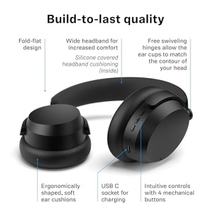 Casti audio wireless Sennheiser ACCENTUM, ANC hibrid, 50 ore autonomie, Taupe - Img 12