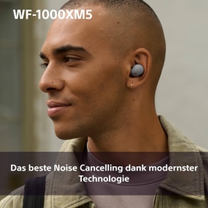 Casti audio wireless Sony WF-1000XM5, Noise Cancelling, Bluetooth, Negru - Img 4