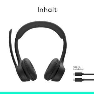 Casti Bluetooth fara fir Logitech Zone 300 cu microfon incl. anulare a zgomotului, compatibile cu Windows, Mac, Chrome, Linux, iOS, iPadOS, Android - Negru - Img 10