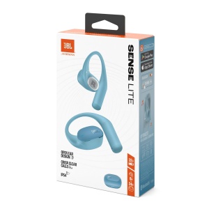 Casti fara fir JBL Sense Lite cu design cu carlig si conductie de aer, tehnologie OpenSound, 32 de ore de redare, rezistenta la apa/praf IP54, compatibila cu aplicatia pentru casti, albastru - Img 8