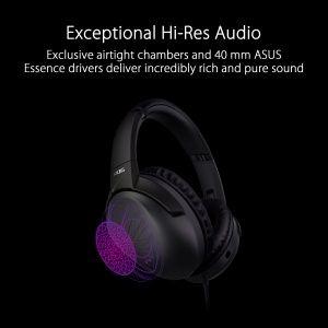 Casti Gaming ASUS ROG Strix Go Core Negru Sunet Hi-Res Microfon AI Noise-Cancelling - Img 2