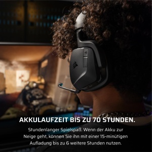 Casti Gaming Wireless Corsair Void v2 Dolby Atmos Bluetooth 70 ore autonomie Carbon - Img 6