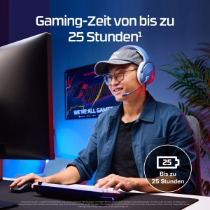 Casti gaming wireless HyperX Cloud Jet, 2.4GHz si Bluetooth, 25 ore autonomie, Negru - Img 7