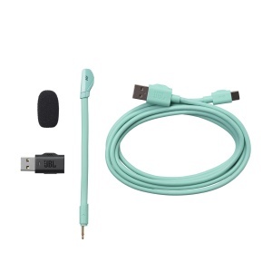 Casti gaming wireless JBL Quantum 360 Bluetooth 22 ore autonomie microfon detasabil Cyan - Img 6