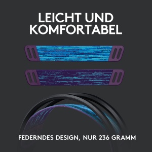 Casti gaming wireless Logitech G535 Lightspeed USB compatibil PCPS5PS4 Negru - Img 3