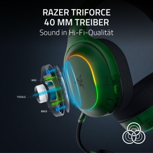 Casti Gaming Wireless Razer Barracuda X Phantom Green Bluetooth RGB - Img 5