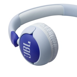 Casti JBL Junior 320 On-Ear pentru copii volum limitat 85 dB microfon integrat albastru - Img 9