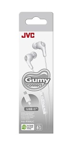 Casti JVC HA-FR9UC-W USB-C cu microfon telecomanda 3 butoane sunet clar Alb - Img 4
