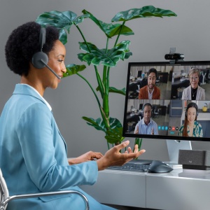 Casti wireless Logitech Zone 2 cu ANC hibrid certificare Microsoft Teams grafit - Img 2