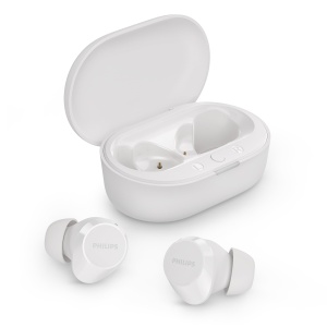 Casti wireless Philips TAT1209 True Wireless Bluetooth Alb Sunet natural si bass dinamic