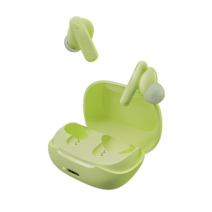Casti wireless Skullcandy Smokin Buds 20 ore autonomie materiale sustenabile compatibile iPhone si Android Matcha