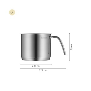 Castron pentru lapte WMF Provence Plus, 14 cm, Cromargan inox, 1.7l - Img 7