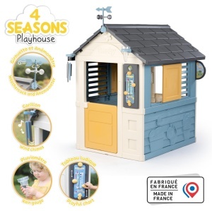 Casuta de joaca pentru copii Smoby 4 Sezoane, 103x122x143 cm, pentru exterior - Img 2