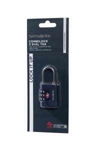 Catarama de siguranta Samsonite TA Revolution, cod 3 cifre, albastru - Img 3