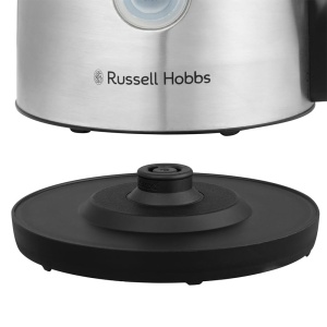 Ceainic Russell Hobbs (pentru apa calda, ceai sau cafea, capacitate de 1,7 l, otel inoxidabil, gura de scurgere perfecta, filtru de calcar detasabil si lavabil, indicator albastru stralucitor, 2400W) Heaton 27380-70 - Img 3