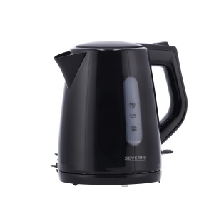 Ceainic SEVERIN, sistem central fara fir, filtru de calcar lavabil, 2.200 W, aprox. 1,0 L, plastic, negru, WK 3410 - Img 1